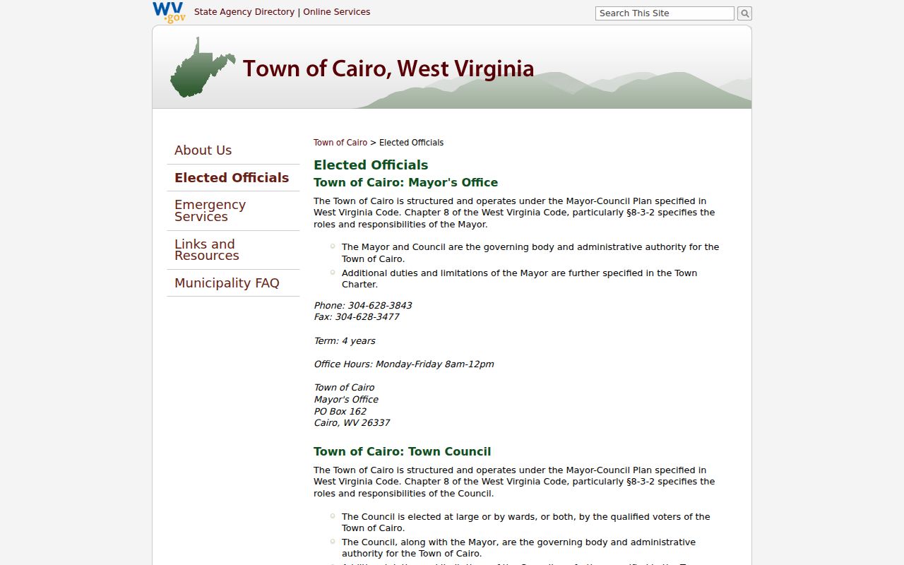 Cairo court docket town office contact and hours